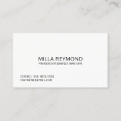 berufliche Grundausstattung Visitenkarte (Vorderseite)