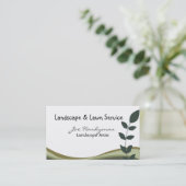 Berufliche, grüne Niederlassung, Landschaftsnatur Visitenkarte (Stehend Vorderseite)