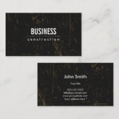 Berufliche Grunge Dunkle Konstruktionen Visitenkarte (Vorne/Hinten)