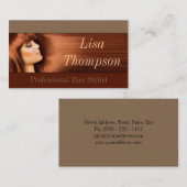 Berufliche Haar-Stylist-/Friseur-Karte Visitenkarte (Vorne/Hinten)