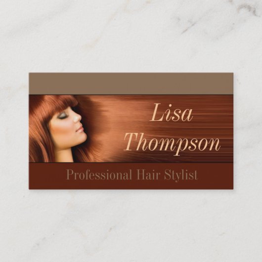 Berufliche Haar-Stylist-/Friseur-Karte Visitenkarte (Vorderseite)