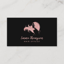 Berufliche Haarstühle-Logo Schönheit Schwarze Rose