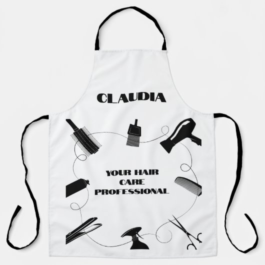 Berufliche Haarstyling-Schürze Schürze (Vorderseite)