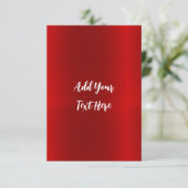 Berufliche Handschrift mit modernem Rot Dankeskarte (Stehend Vorderseite)