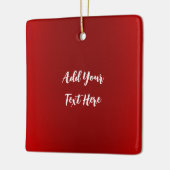 Berufliche Handschrift mit modernem Rot Keramikornament (Links)