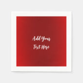 Berufliche Handschrift mit modernem Rot Serviette (Vorderseite)