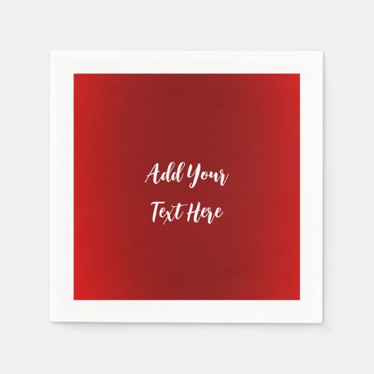Berufliche Handschrift mit modernem Rot Serviette (Vorderseite)
