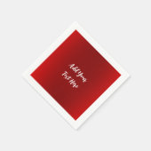 Berufliche Handschrift mit modernem Rot Serviette (Ecke)