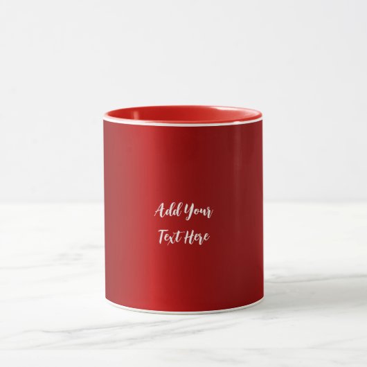 Berufliche Handschrift mit modernem Rot Tasse (Zentrum)