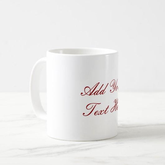 Berufliche Handschrift, Text modern Kaffeetasse (Vorderseite Links)