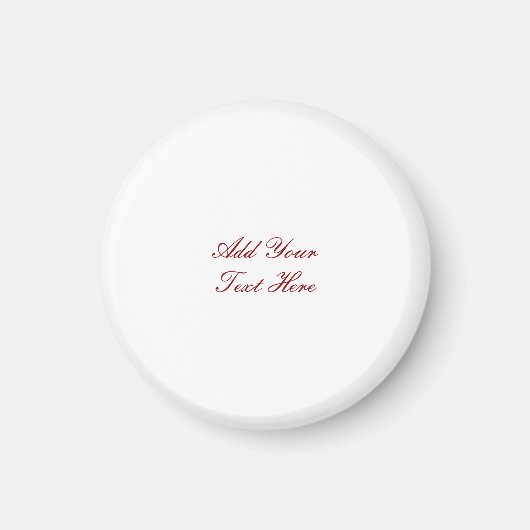 Berufliche Handschrift, Text modern Magnet (Vorne)