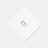 Berufliche Handschrift, Text modern Serviette (Ecke)