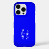 Berufliche Handschrift und modernes Blau Case-Mate iPhone Hülle (Rückseite)