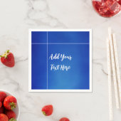 Berufliche Handschrift und modernes Blau Serviette (Beispiel)