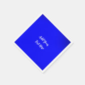 Berufliche Handschrift und modernes Blau Serviette (Ecke)