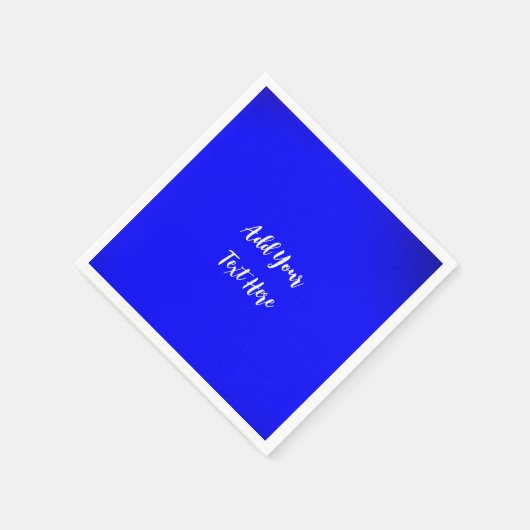 Berufliche Handschrift und modernes Blau Serviette (Ecke)