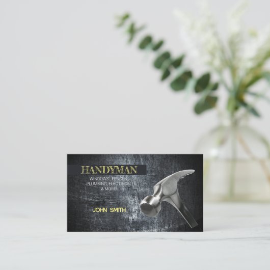 Berufliche Handyman-Reparatur Visitenkarte (Stehend Vorderseite)