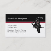 Berufliche Handyman-Visitenkarten Visitenkarte (Vorderseite)