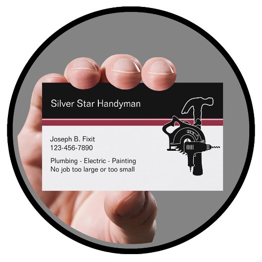 Berufliche Handyman-Visitenkarten Visitenkarte