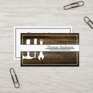 Berufliche Handyman Zuhause Reparatur Business Cus Visitenkarte