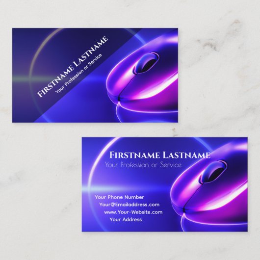 Berufliche Hardware-Experten Visitenkarte (Vorne/Hinten)