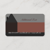 Berufliche Haus-Architektur-wirklicher Visitenkarte (Rückseite)