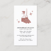 Berufliche Haushaltshilfe und Hausreinigung Visitenkarte (Rückseite)