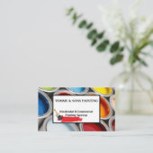 Berufliche Hausmalerei Visitenkarte (Stehend Vorderseite)