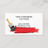 Berufliche Hausmalerei Visitenkarte (Rückseite)