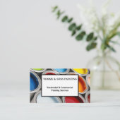 Berufliche Hausmalerei Visitenkarte (Stehend Vorderseite)