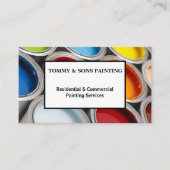 Berufliche Hausmalerei Visitenkarte (Vorderseite)