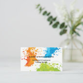 Berufliche Hausmalerei Visitenkarte (Stehend Vorderseite)