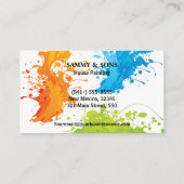 Berufliche Hausmalerei Visitenkarte (Rückseite)