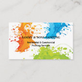 Berufliche Hausmalerei Visitenkarte (Vorderseite)