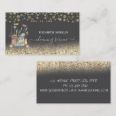 Berufliche Hausreinigung Confetti Visitenkarte (Vorne/Hinten)