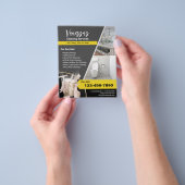 Berufliche Hausreinigung Haushaltshilfe Gold Flyer (Gruppe)