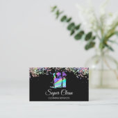 Berufliche Hausreinigung Haushaltshilfe Holograph Visitenkarte (Stehend Vorderseite)