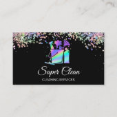 Berufliche Hausreinigung Haushaltshilfe Holograph Visitenkarte (Vorderseite)