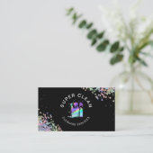 Berufliche Hausreinigung Haushaltshilfe Holograph Visitenkarte (Stehend Vorderseite)