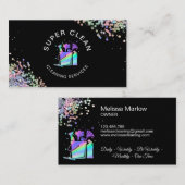 Berufliche Hausreinigung Haushaltshilfe Holograph Visitenkarte (Vorne/Hinten)