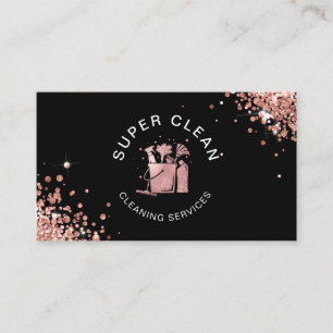 Berufliche Hausreinigung Haushaltshilfe Holograph Visitenkarte