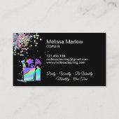 Berufliche Hausreinigung Haushaltshilfe Holograph Visitenkarte (Rückseite)