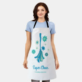 Berufliche Hausreinigung Retro Broom Sparkle Schürze (Getragen)