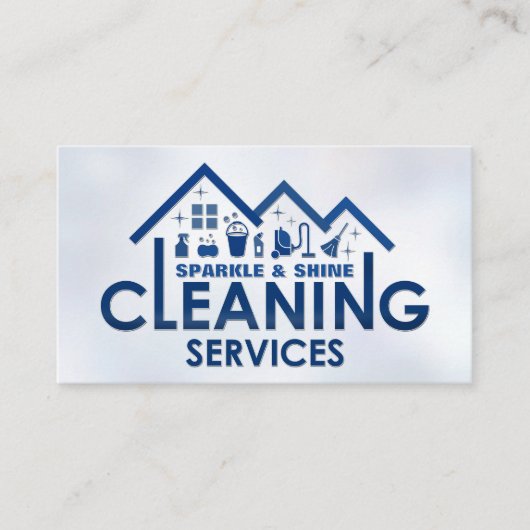 Berufliche Hausreinigung Visitenkarte (Vorderseite)