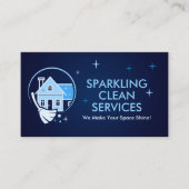 Berufliche Hausreinigung Visitenkarte (Vorderseite)