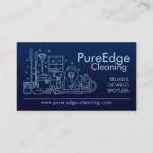 Berufliche Hausreinigung Visitenkarte (Vorderseite)