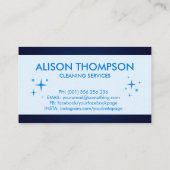Berufliche Hausreinigung Visitenkarte (Rückseite)