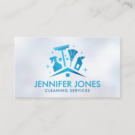 Berufliche Hausreinigung Visitenkarte (Vorderseite)