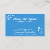 Berufliche Hausreinigung Visitenkarte (Rückseite)