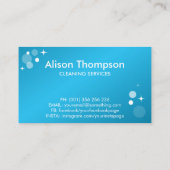 Berufliche Hausreinigung Visitenkarte (Rückseite)